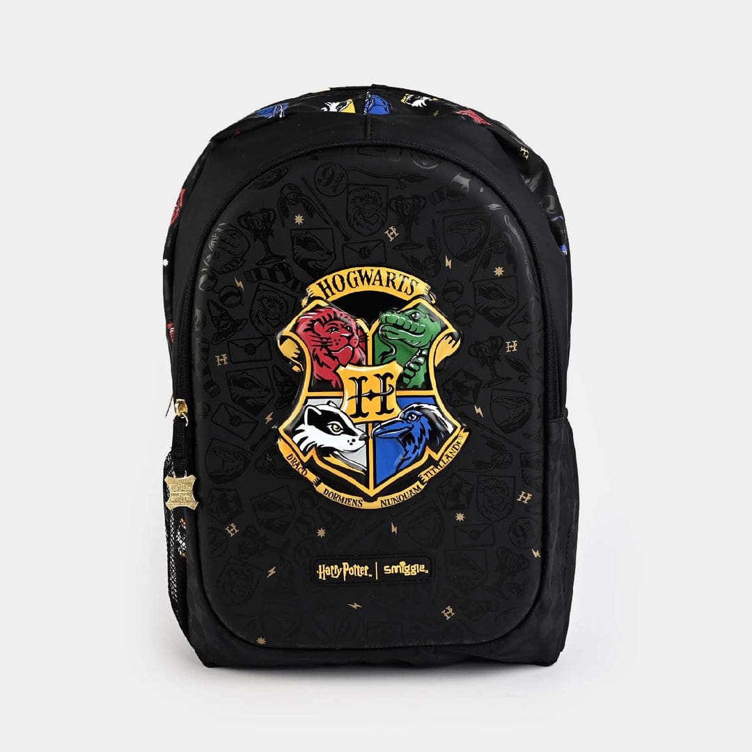 Harry Potter Hogwarts crest black backpack