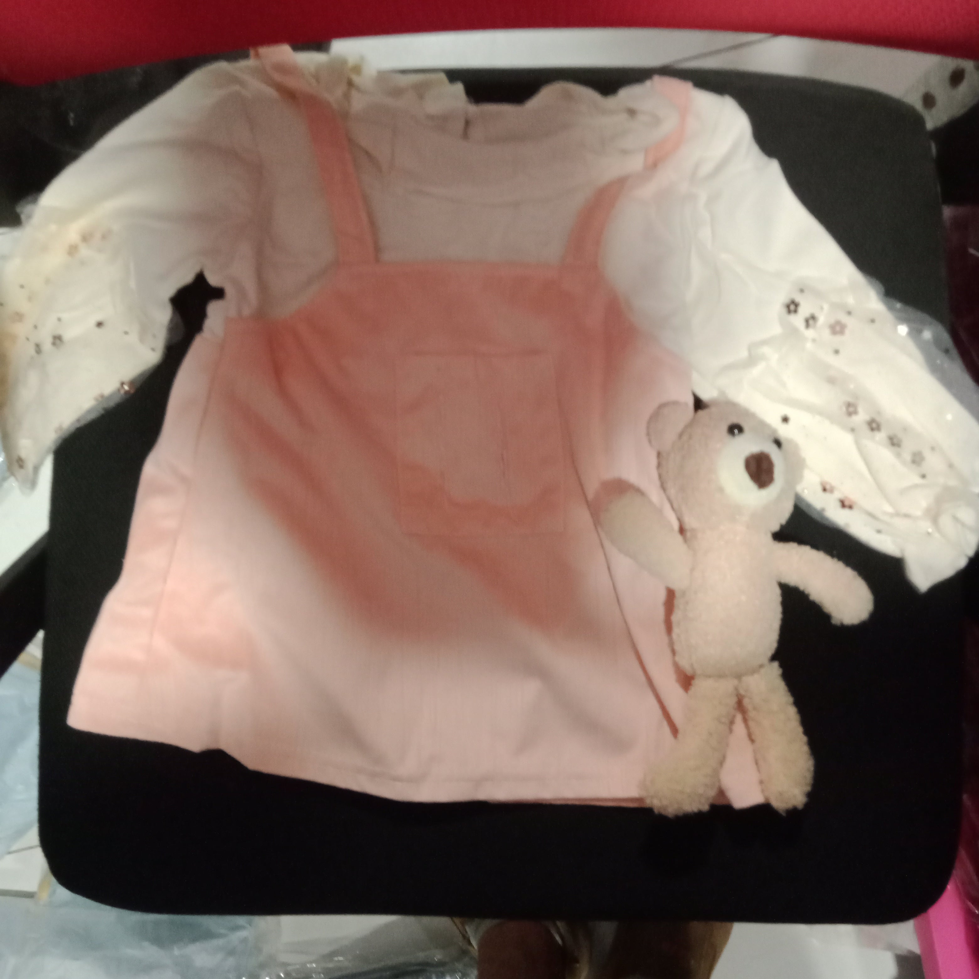 Baby Girl All Over Forest Animals Print Long sleeve Dress