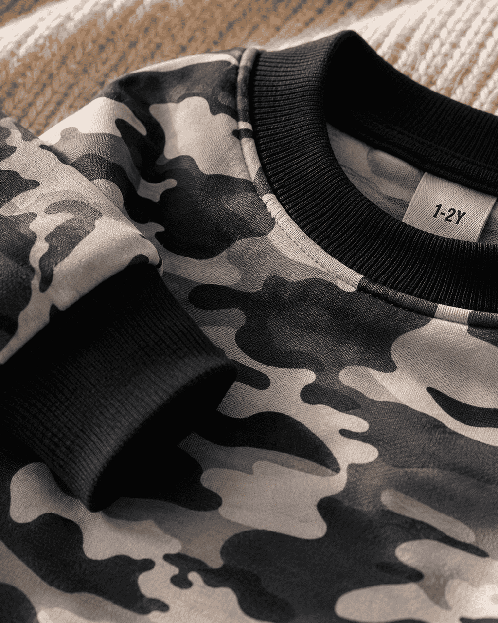 Plush -  Fleece Shirt & Trouser - Camouflage Grey