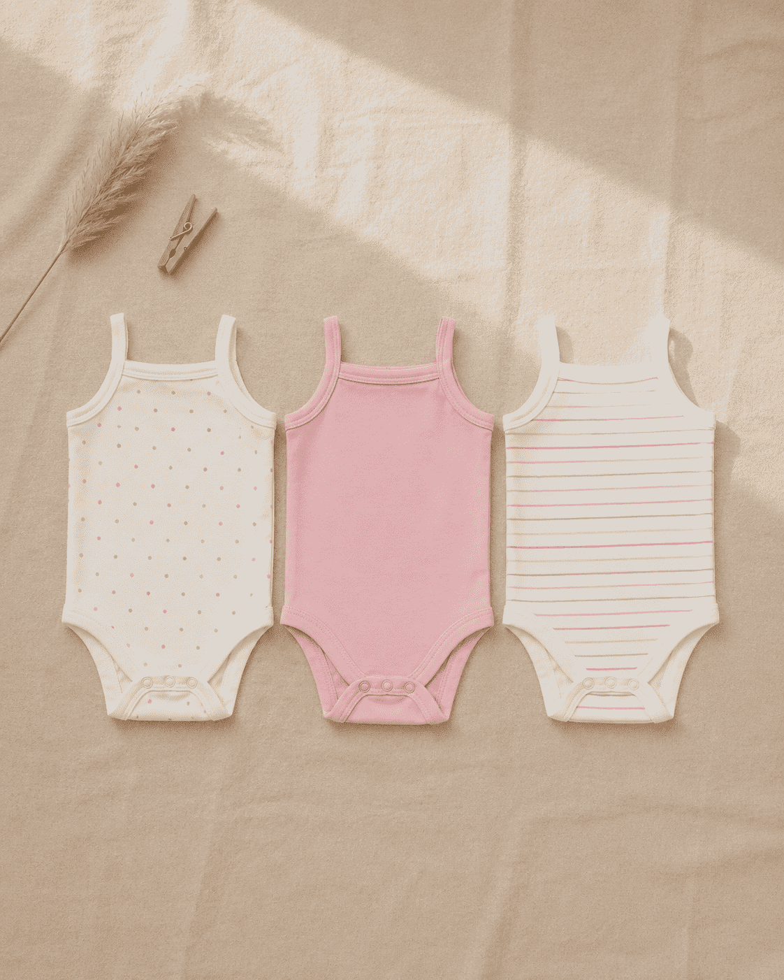 Primark Baby 3 Pack Cotton Romper Set