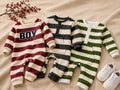 Baby Boy Striped Romper Set Pack of 3