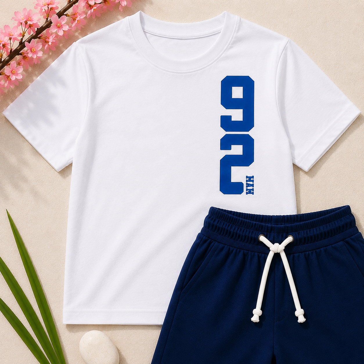 Boys White & Blue 
