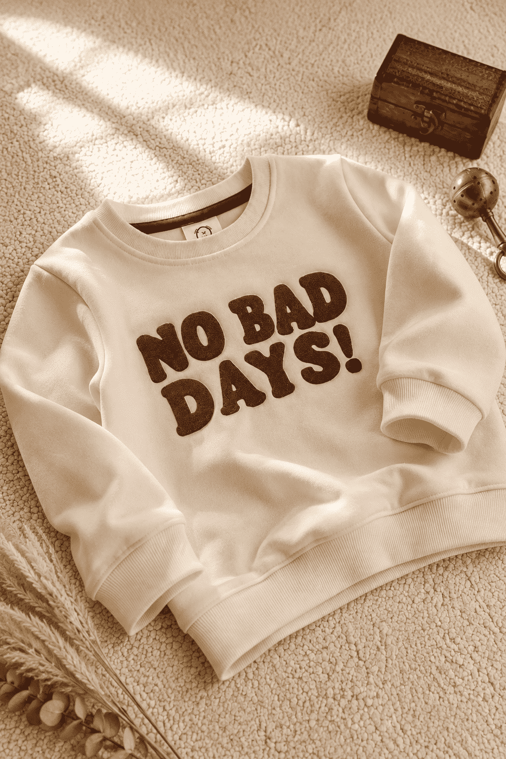 Full Sleeves Sweat Shirt - No Bad Days White