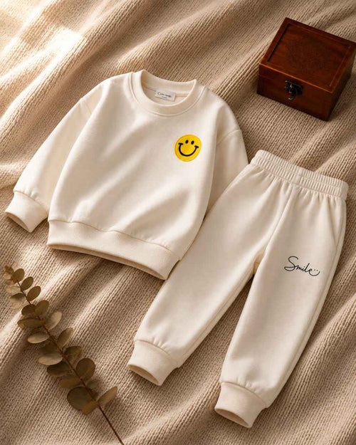 Plush-2pcs Suit Kids Boys Girls Print Casual Clothing Sets