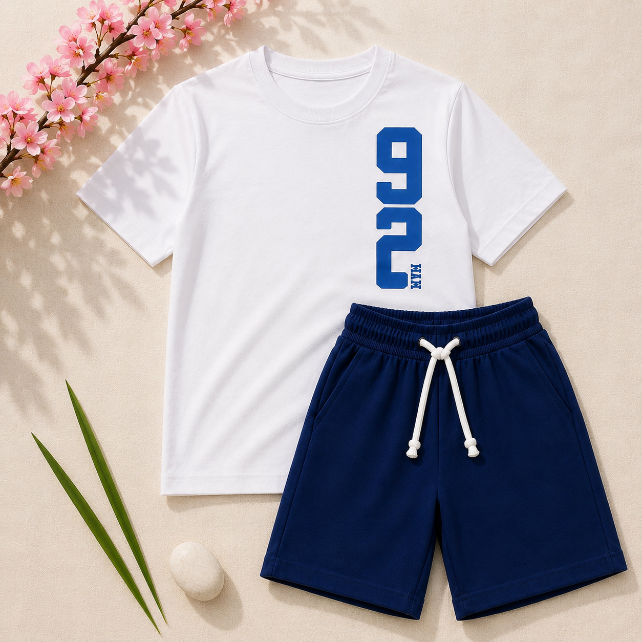 Boys White & Blue 