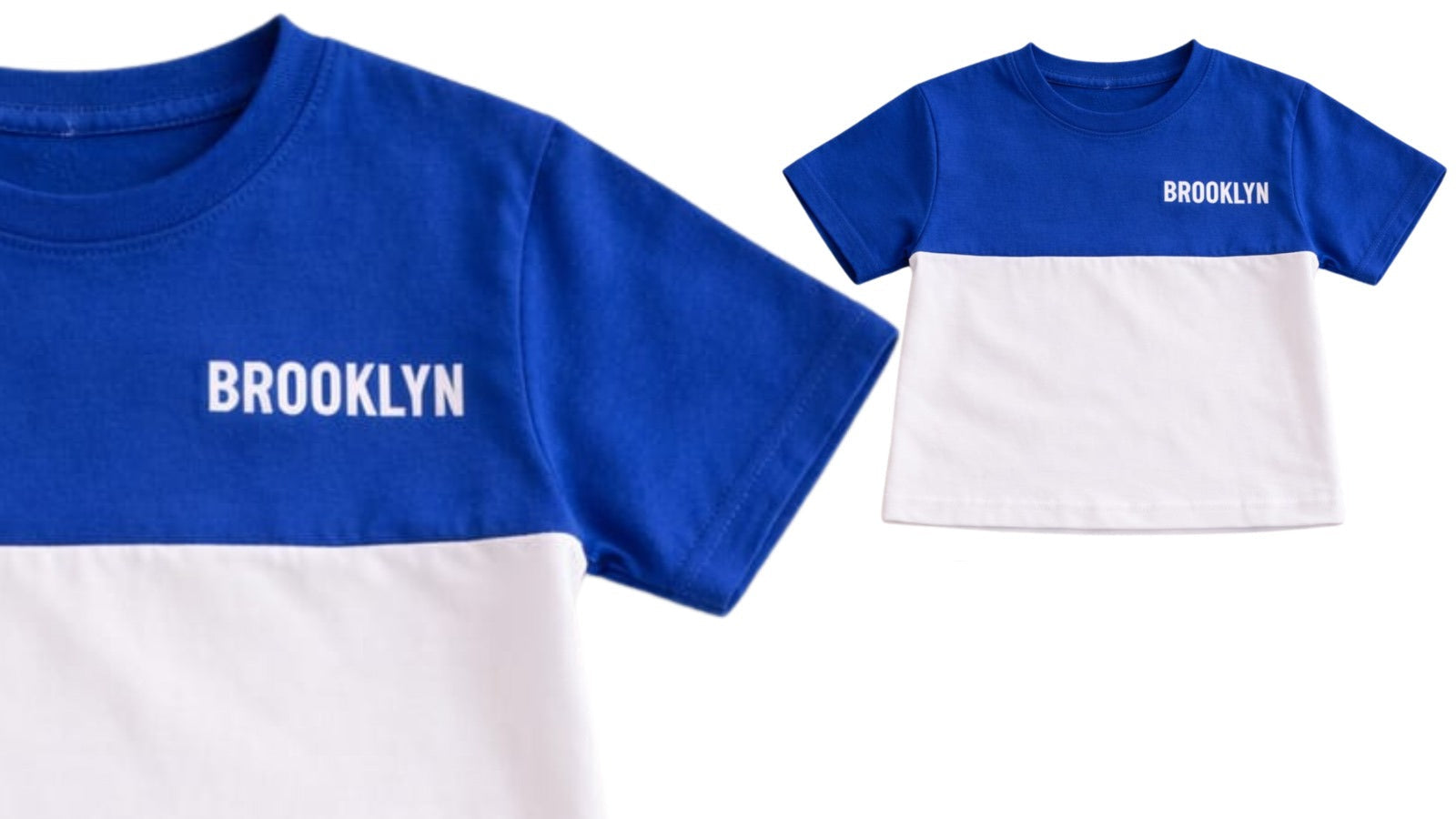 boys brooklyn t-shirt and shorts set blue and white kids summer outfit pakistan