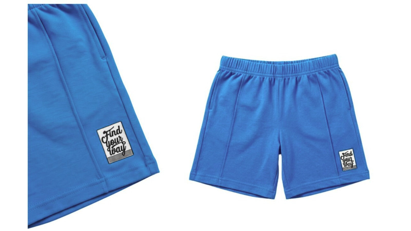 Nifty Basics Boys T-Shirt and Shorts Set (Find Your Way) – Royal Blue