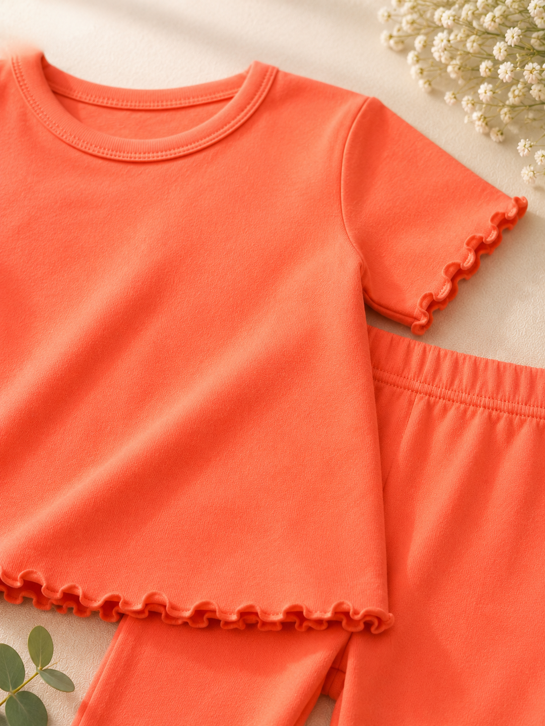 Plush- Casual Wear Set in Orange