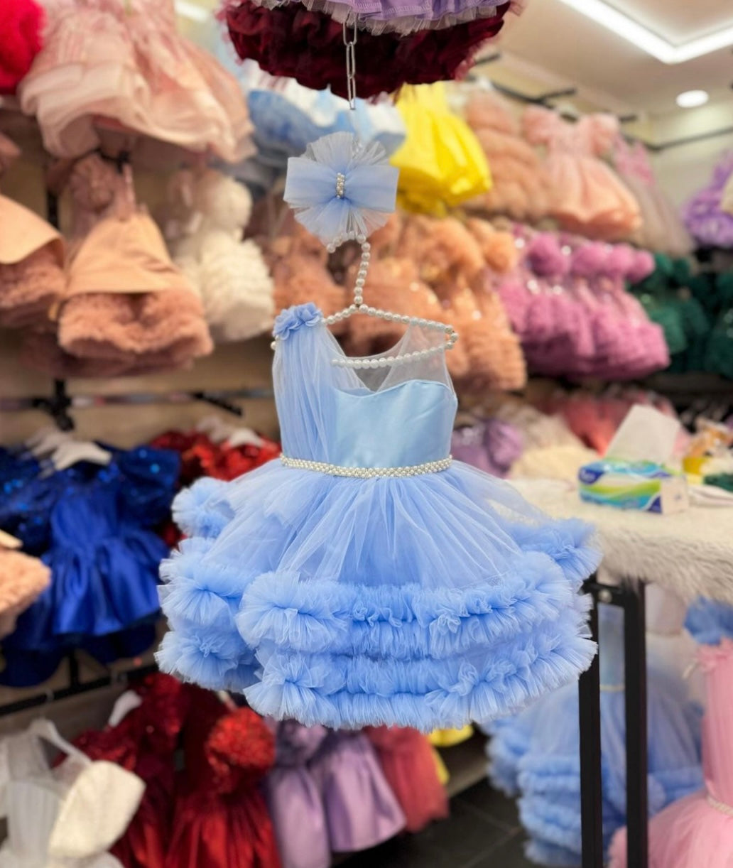 Toddler Girl Cute Princess Fancy Mesh Spliced Dress