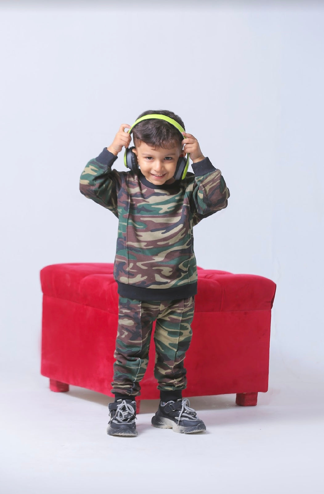 Plush -  Fleece Shirt & Trouser - Camouflage Green