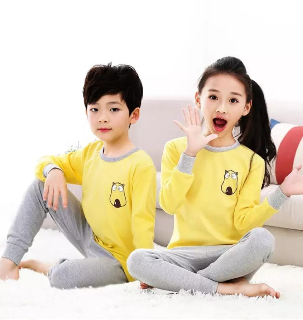 Plush Night Suit - PJ Set Yellow Bear