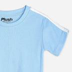 Plush-Premium Casual Wear P/J Set Blue