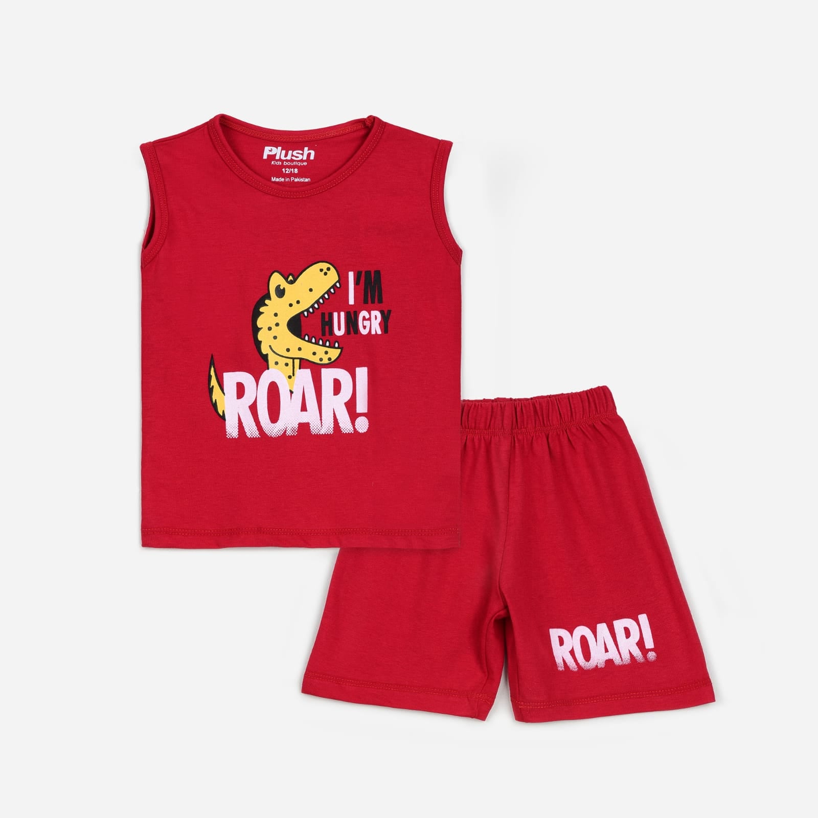 Plush-Summer Sandos - Dino Roar in Red