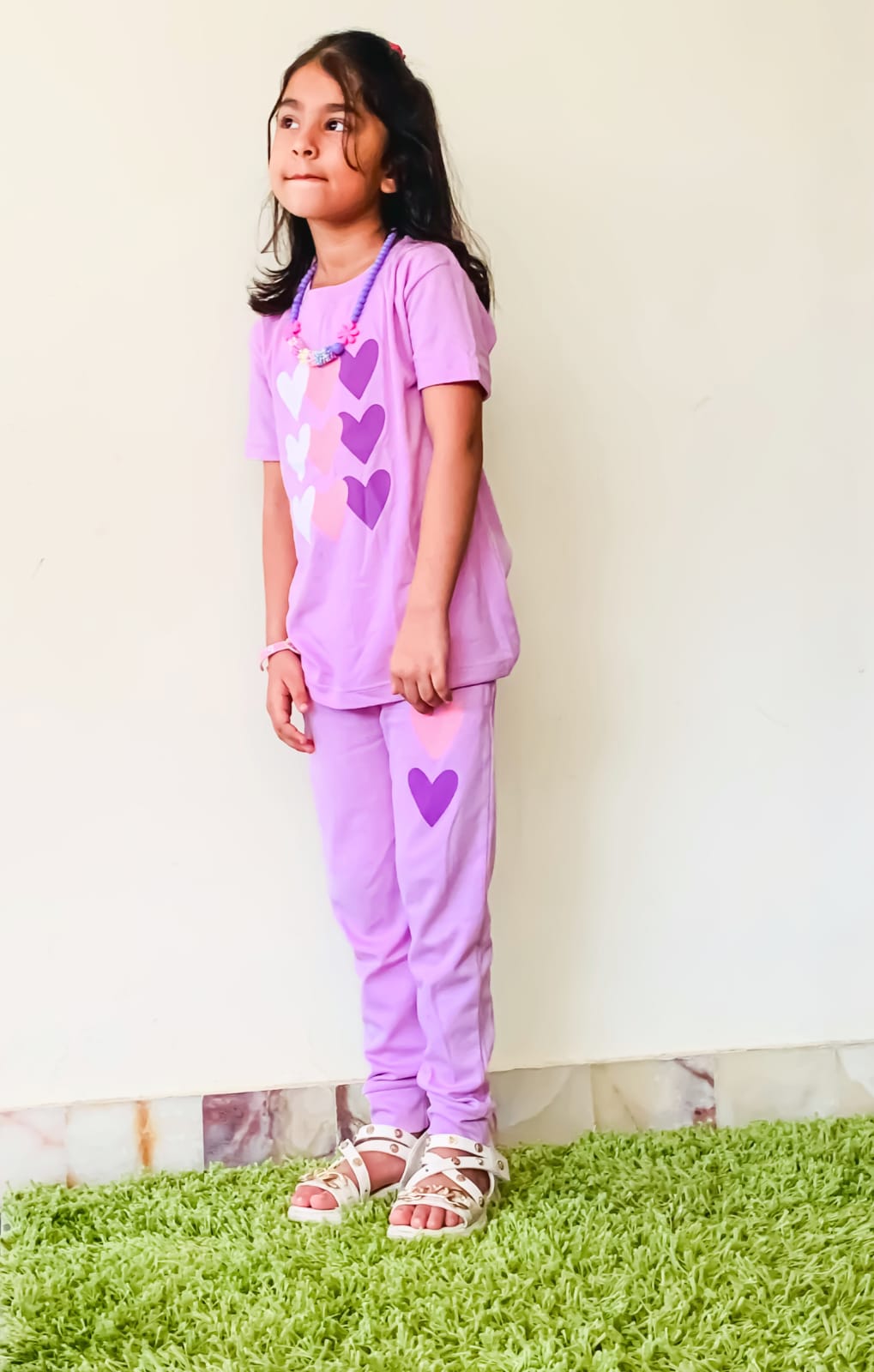 Plush-Premium Basics Casual Wear P/J Set Purple