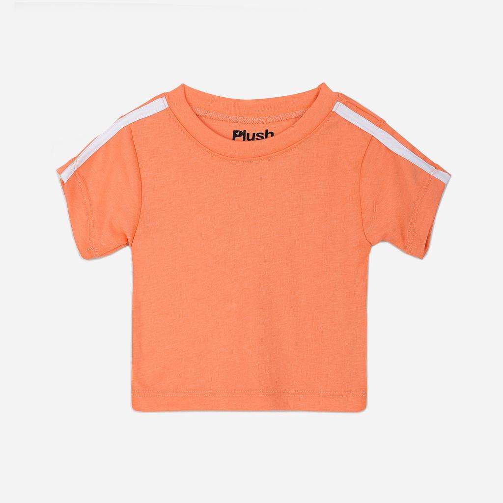 Plush-Premium Girls Casual Wear P/J Set Orange