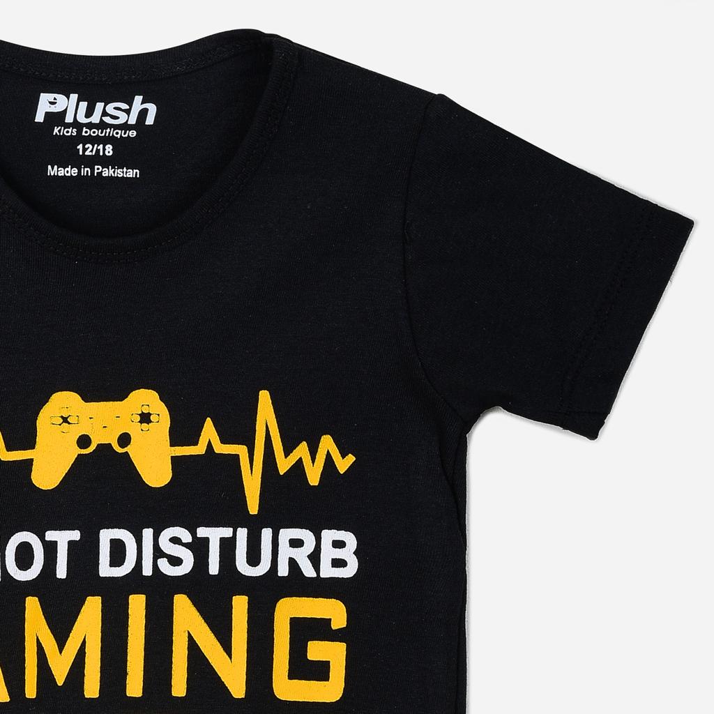 Plush-Summer Short and Shirt - Gaming Mode in Blue