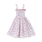 PLUSH-Premium Girls Casual Frocks Red/White