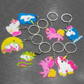 IMPORTED MULTI COLOUR UNICORN KEY CHAIN