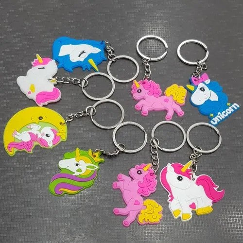 IMPORTED MULTI COLOUR UNICORN KEY CHAIN
