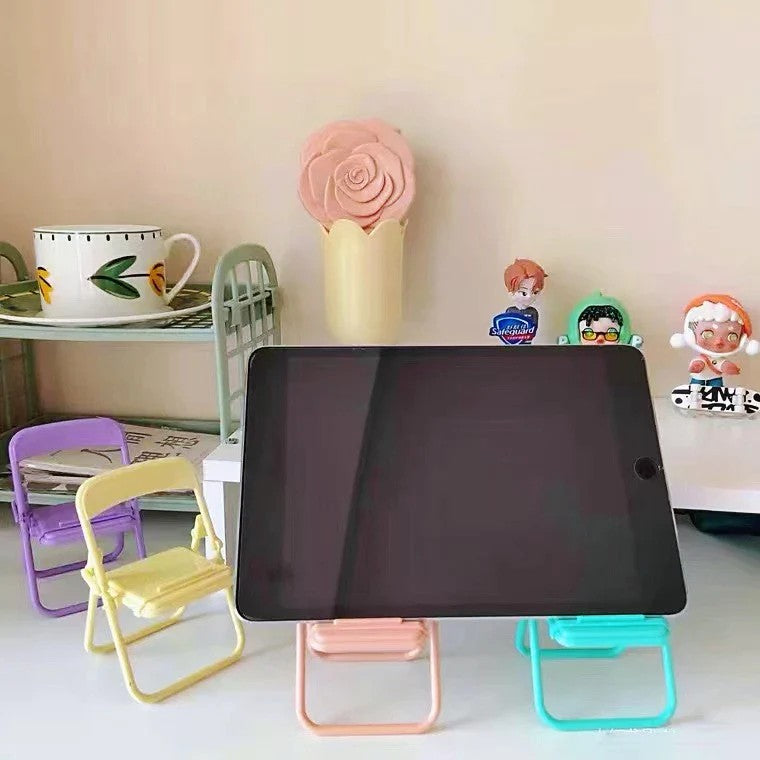 Foldable Chair Shape Mobile Phone Holder