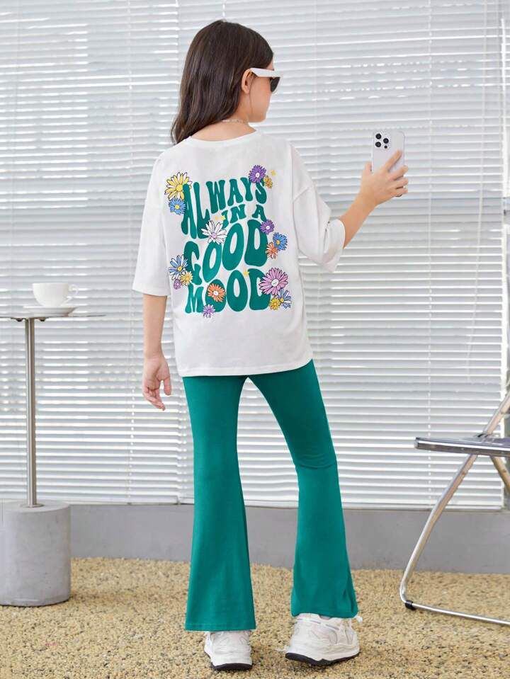 PLUSH-Nifty Basics Premium - Good Mood in Green Contrast with Flapper Trousers