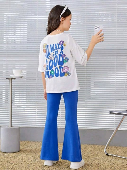 PLUSH-Nifty Basics Premium - Good Mood in Royal Blue Contrast with Flapper Trousers