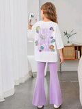 PLUSH-Nifty Basics Premium - Good Mood in Purple Contrast with Flapper Trousers