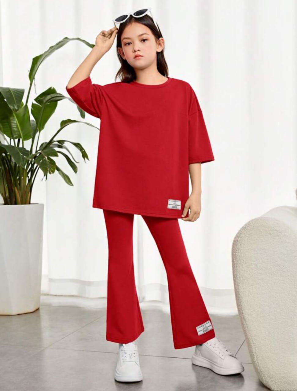 Plush-Nifty Basics - Red with Flapper Trousers