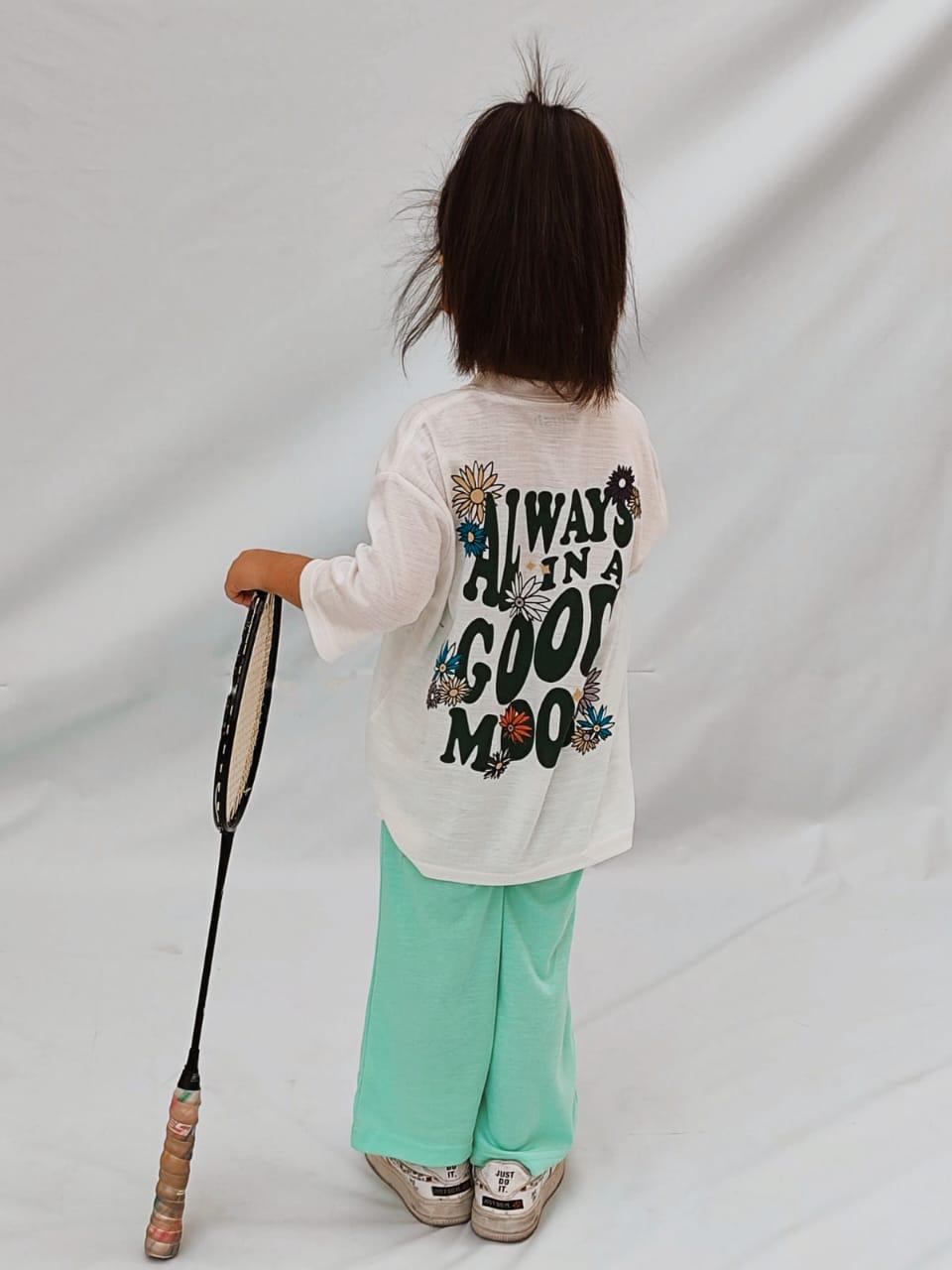 PLUSH-Nifty Basics Premium - Good Mood in Light Green Contrast with Flapper Trousers