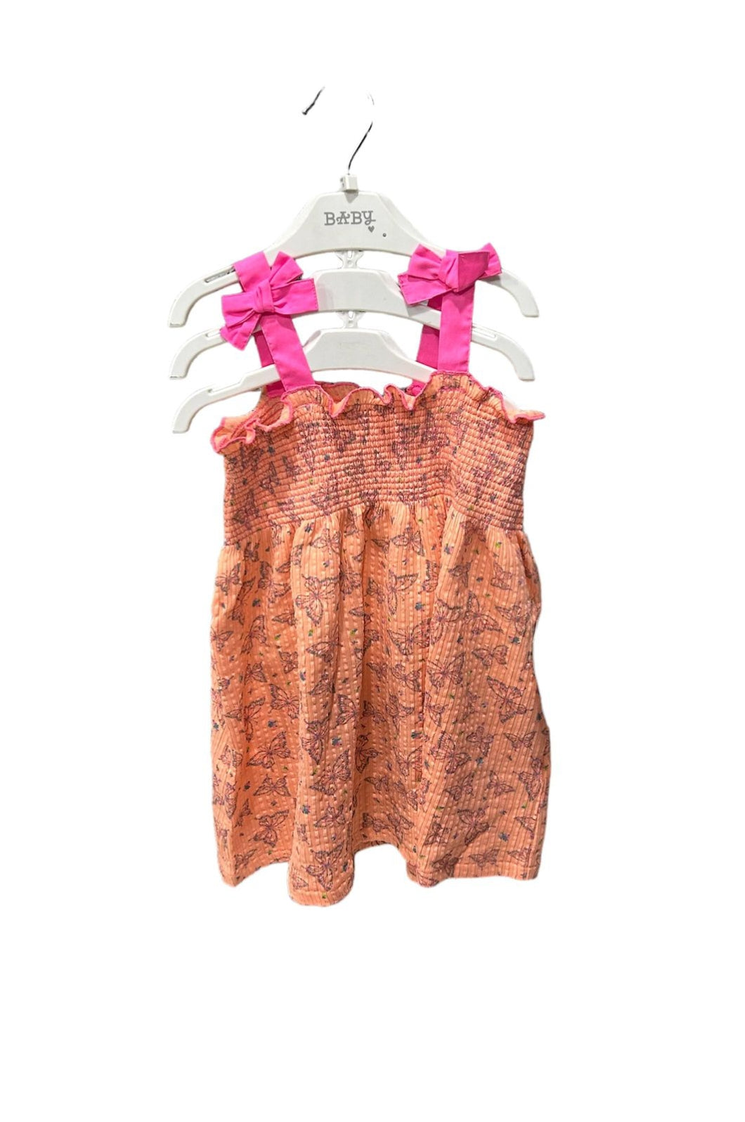 PRIMARK - SLEEVELESS FLOWER DRESS PEACH