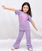 Plush-Nifty Basics - Little Sis in Purple with Flapper Trousers