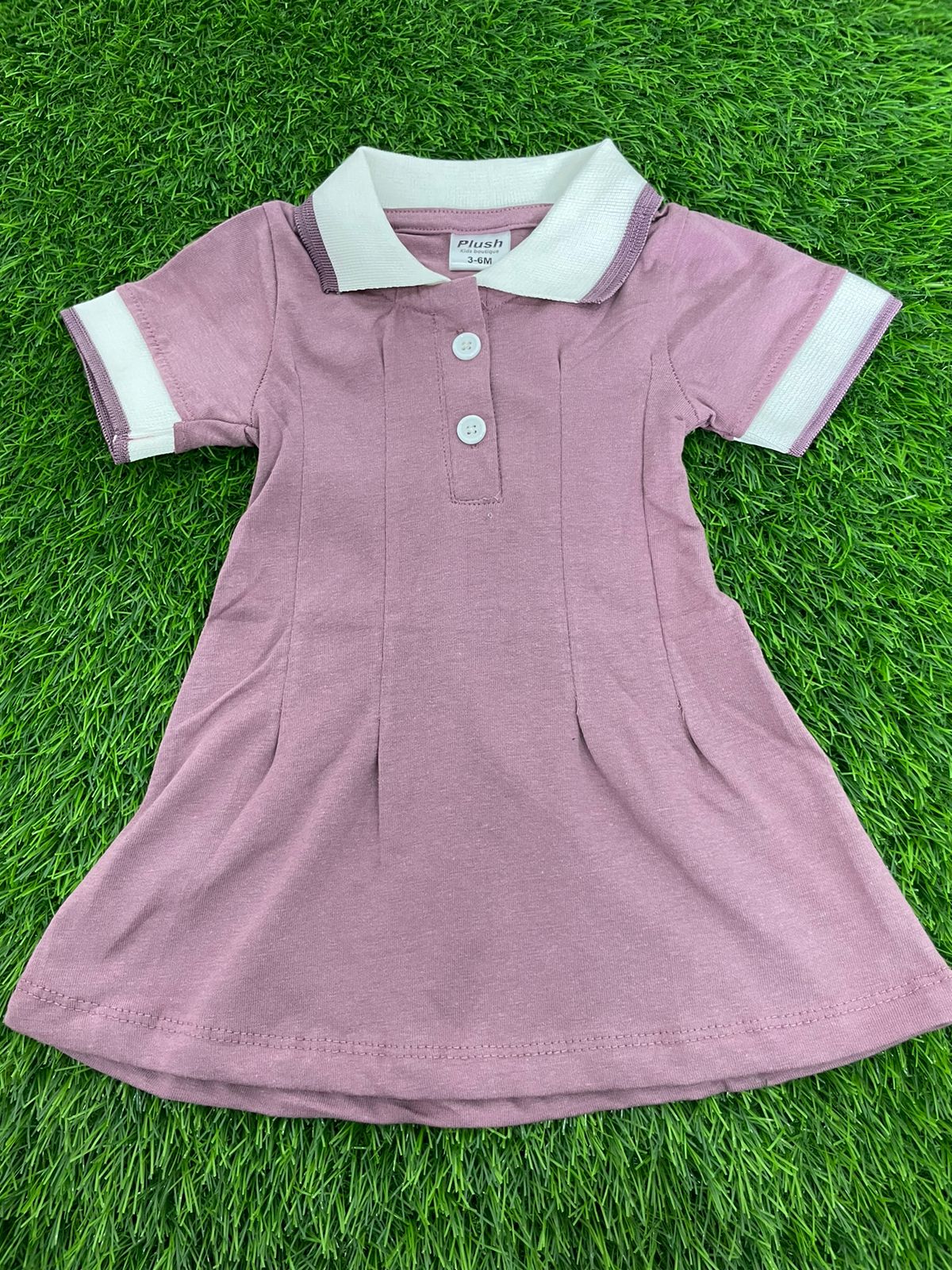 PLUSH-Polo Frock - Muave