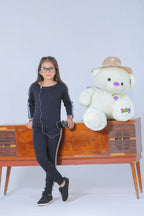 Plush- Girls Relaxed Fit Co-Ord in Black