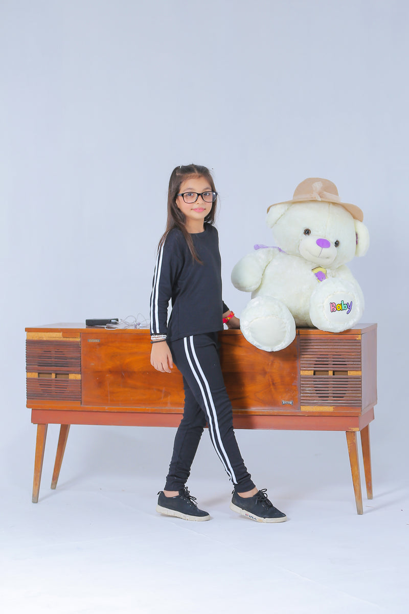 Plush- Girls Relaxed Fit Co-Ord in Black