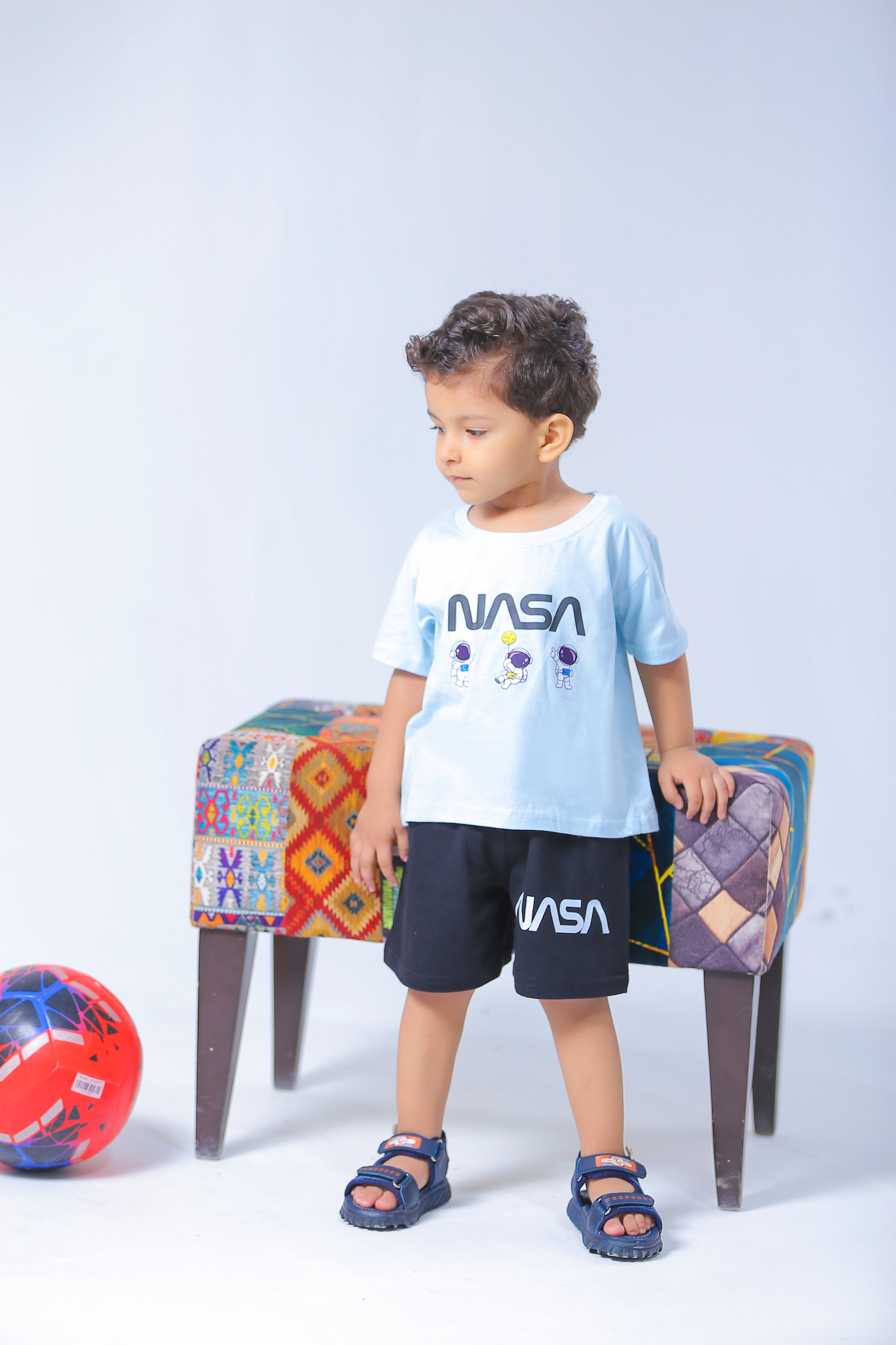 Shirt and Short Set - Blue Nasa