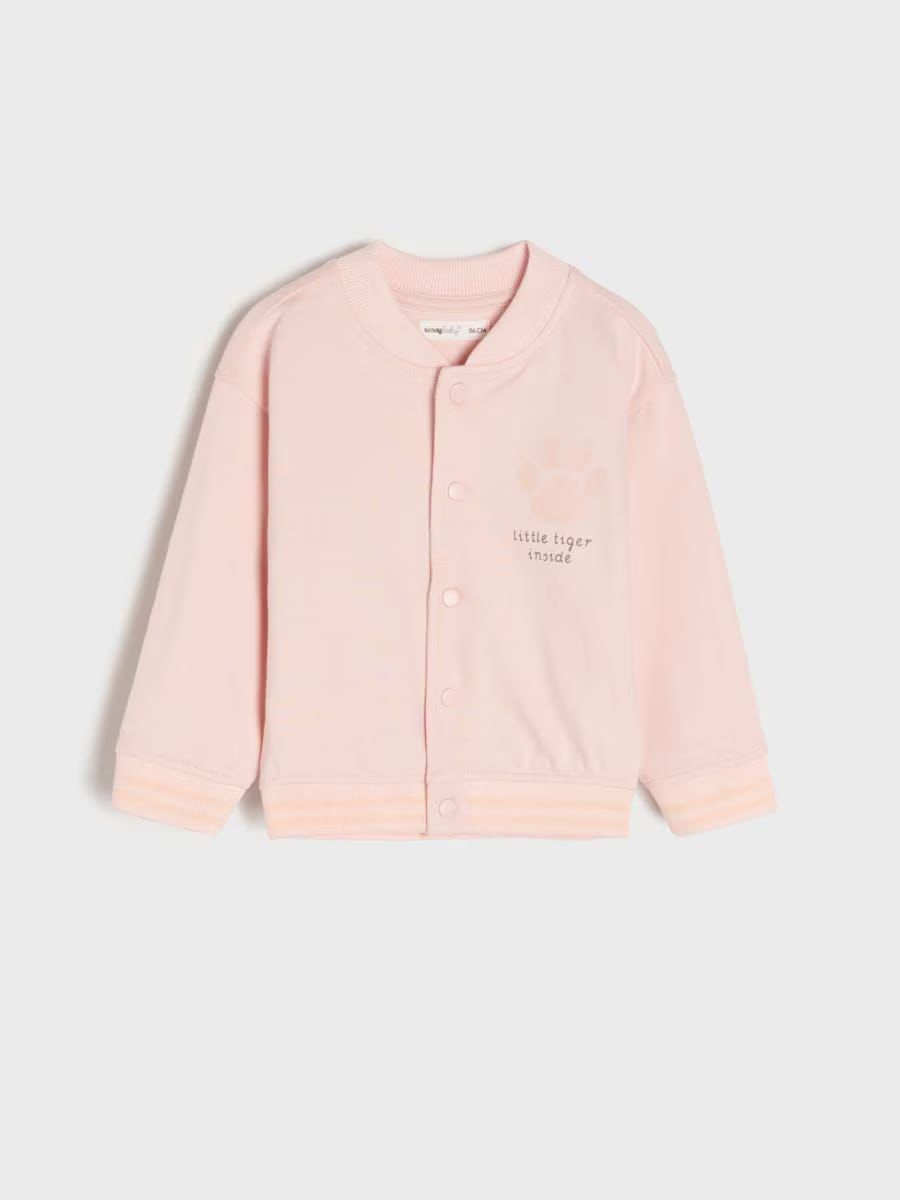 SINSAY-Jacket-Ligh Pink with front buttons