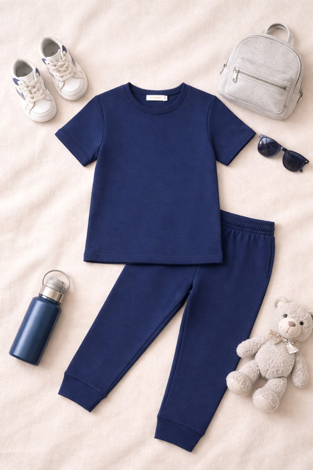 Basics By Nifty Girls T-Shirt and Trouser – Navy