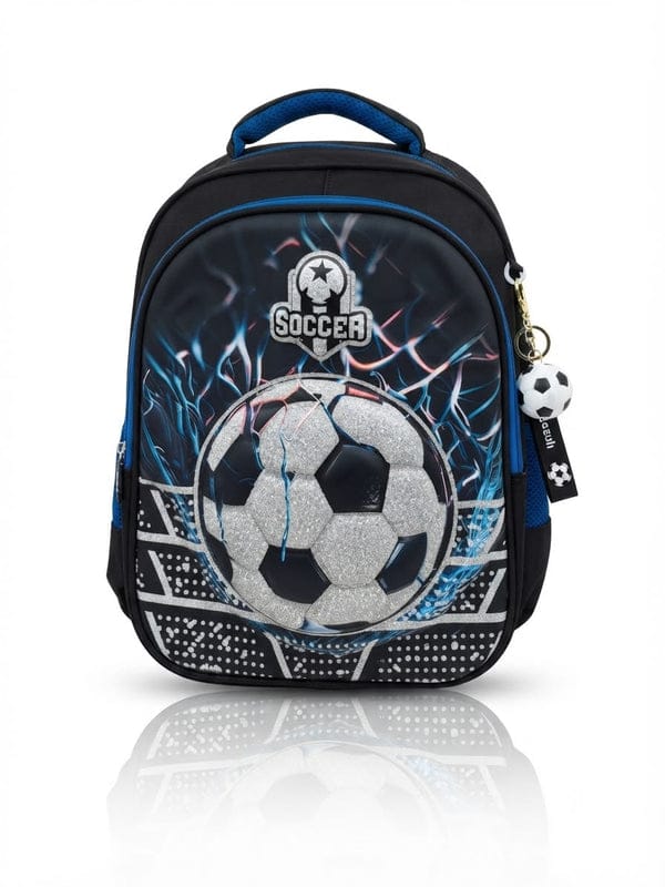 3D soccer ball backpack for boys