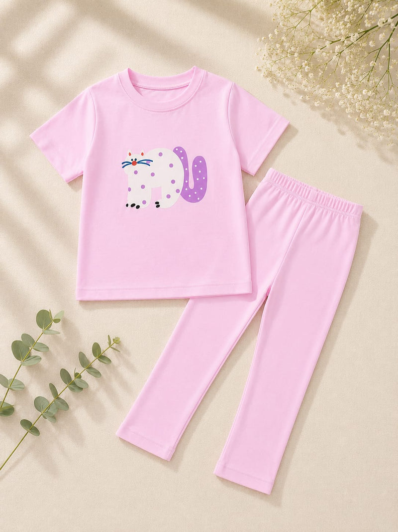 Plush- Cat in Pink Set
