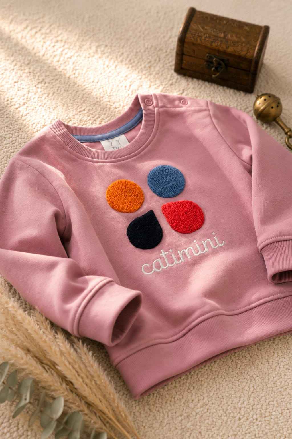 Full Sleeves Sweat Shirt - Circles in Purple
