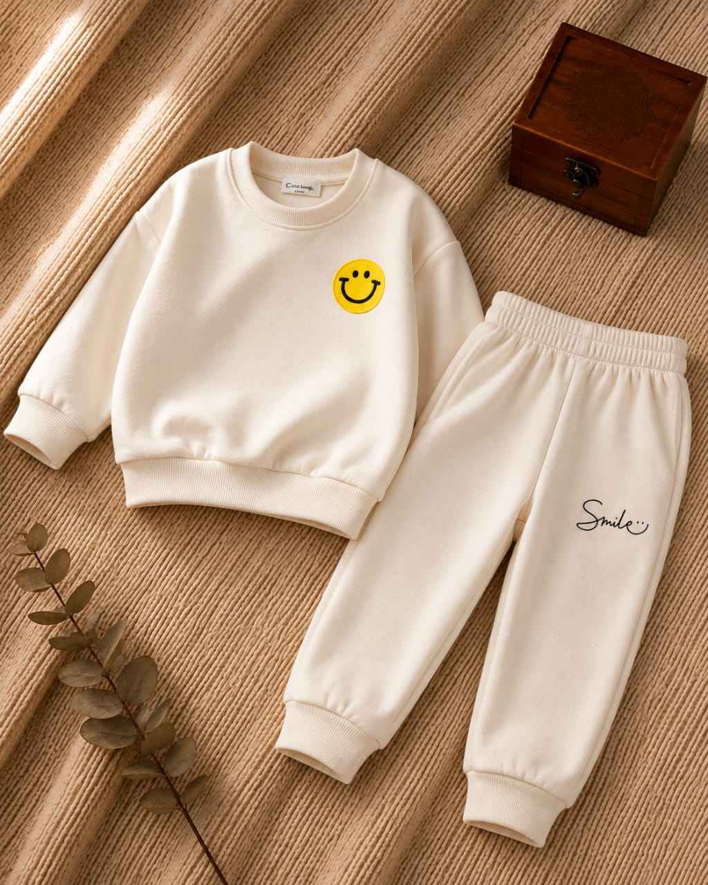 Plush-2pcs Suit Kids Boys Girls Print Casual Clothing Sets