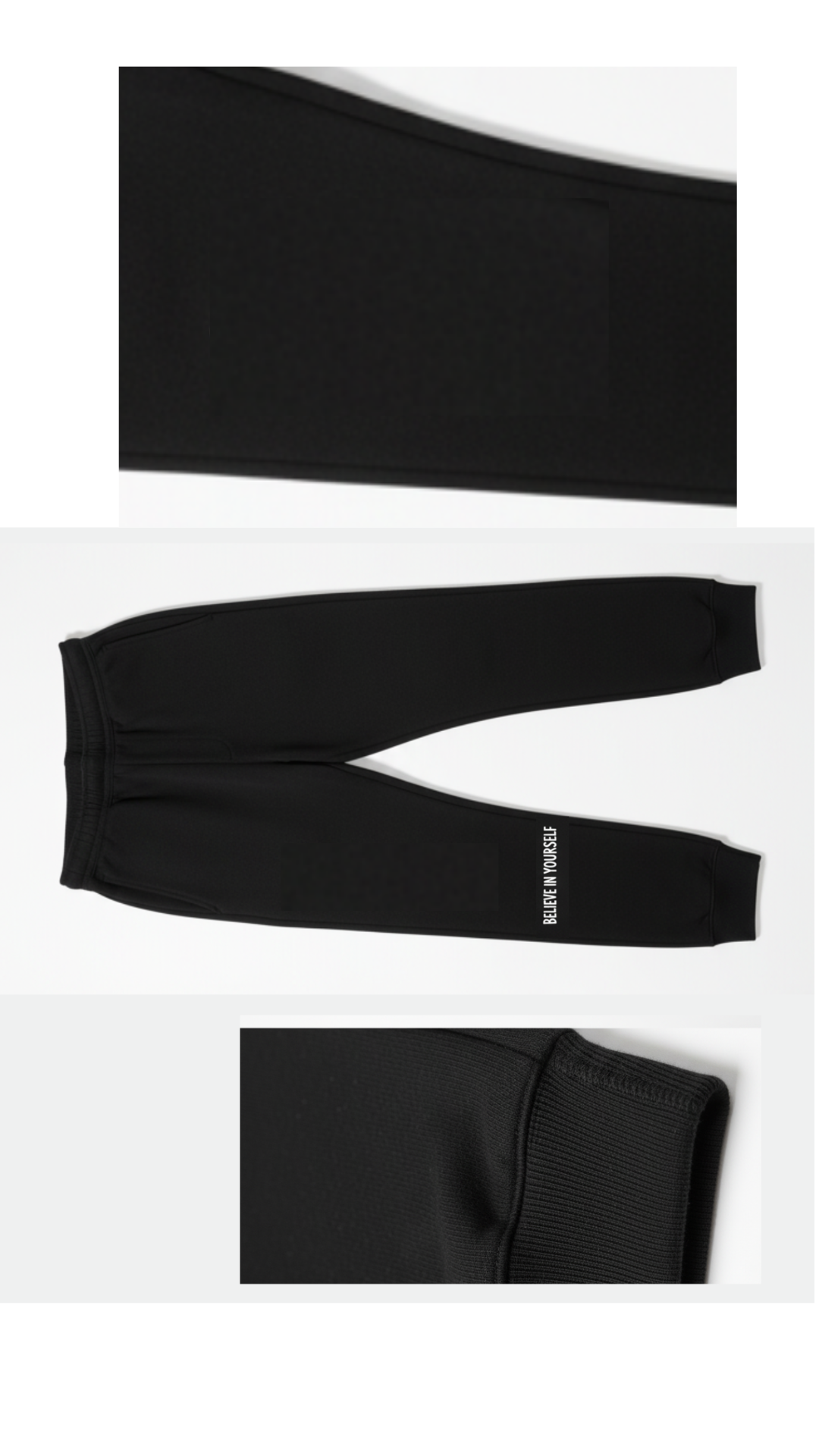 Basics By Nifty Girls T-Shirt and Trouser (Believe in Yourself) – Black