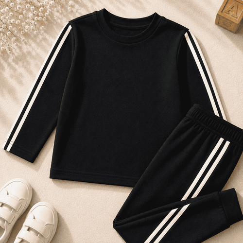 Plush- Girls Relaxed Fit Co-Ord in Black