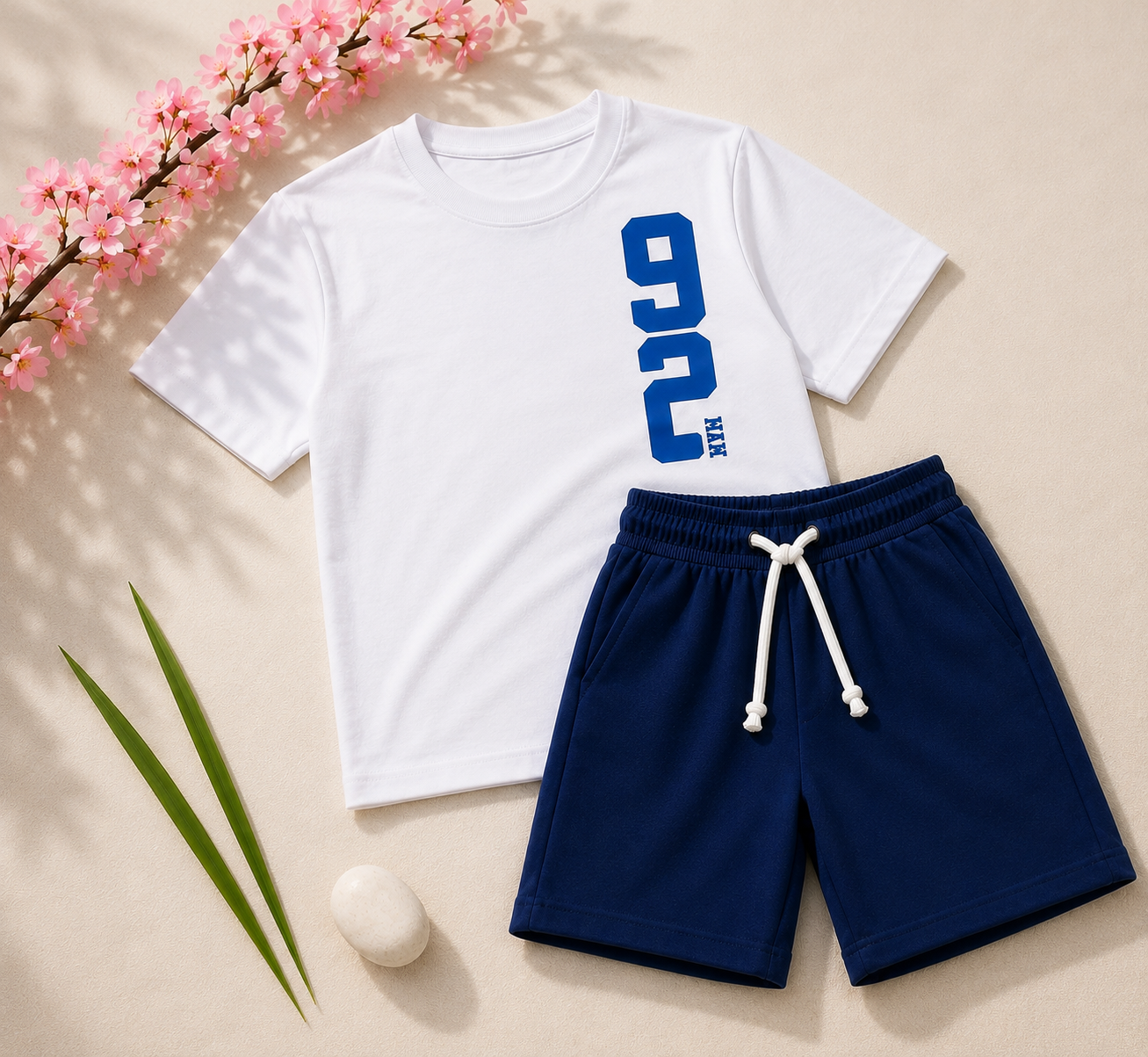 Boys White & Blue 