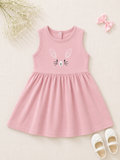 PLUSH-SUMMER DRESS - CAT IN PINK