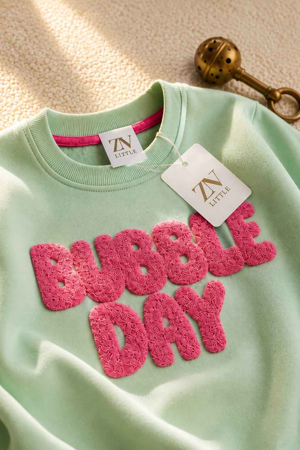 Full Sleeves Sweat Shirt - Bubble Day Ice Green