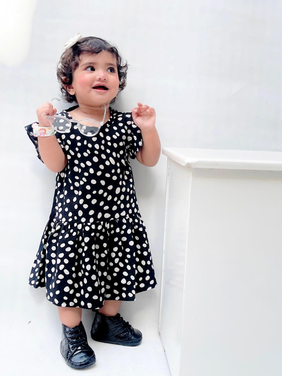 PLUSH-Summer Frock - Black Leapard