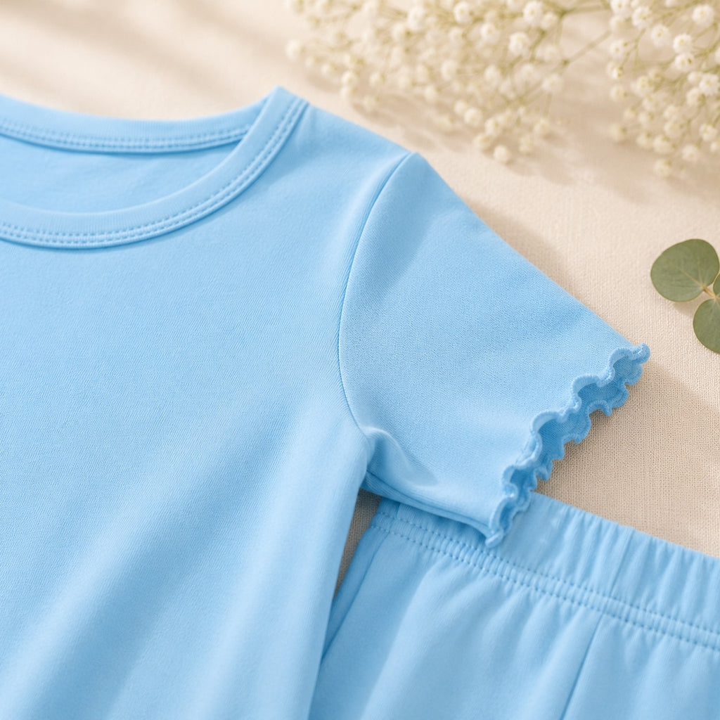 Girls Blue T-Shirt & Trouser Co-ord Set
