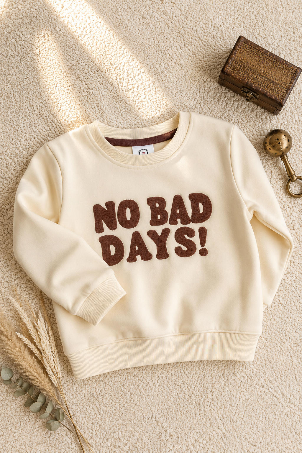 Full Sleeves Sweat Shirt - No Bad Days White