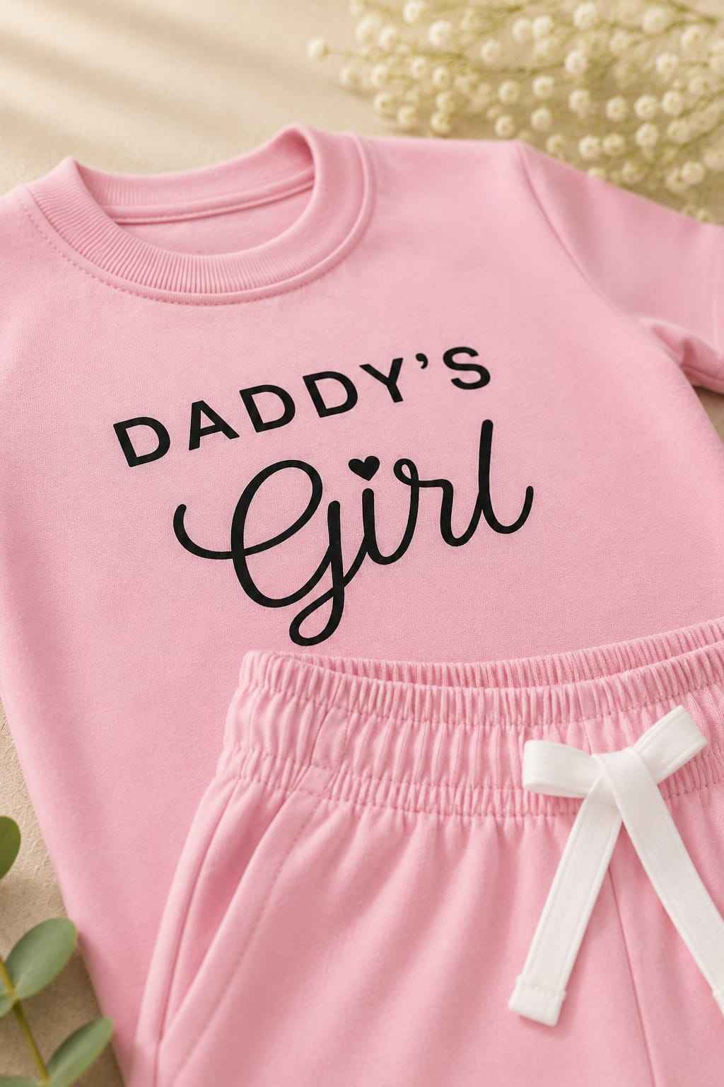 Girls Pink "Daddy's Girl" T-Shirt & Shorts Set